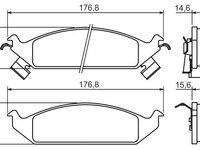 Set placute frana,frana disc BOSCH 0 986 494 313