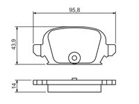 Set placute frana,frana disc BOSCH 0 986 494 340