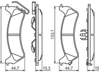 Set placute frana,frana disc BOSCH 0 986 494 348