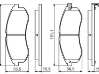 Set placute frana,frana disc BOSCH 0 986 494 362