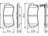 Set placute frana,frana disc BOSCH 0 986 495 354