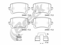 Set placute frana,frana disc Break 24483 00 704 10