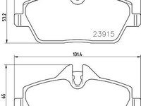 Set placute frana,frana disc BREMBO P 06 091E