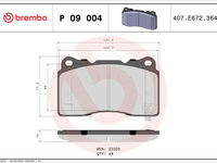 Set placute frana,frana disc BREMBO P 09 004