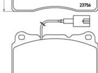 Set placute frana,frana disc BREMBO P 23 154X