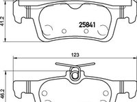 Set placute frana,frana disc BREMBO P 24 204