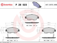 Set placute frana,frana disc BREMBO P 28 023