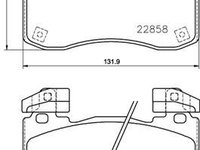 Set placute frana,frana disc BREMBO P 30 113