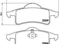 Set placute frana,frana disc BREMBO P 37 006