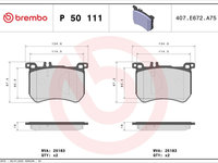 Set placute frana,frana disc BREMBO P 50 111