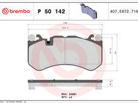 Set placute frana,frana disc BREMBO P 50 142