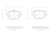 Set placute frana,frana disc BREMBO P 50 169