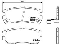 Set placute frana,frana disc BREMBO P 54 018