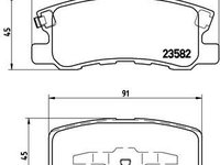 Set placute frana,frana disc BREMBO P 54 031