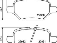 Set placute frana,frana disc BREMBO P 59 099