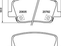 Set placute frana,frana disc BREMBO P 77 003