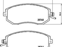 Set placute frana,frana disc BREMBO P 78 021