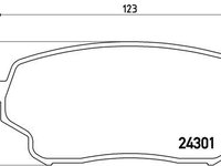 Set placute frana,frana disc BREMBO P 79 019