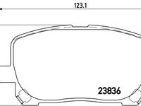 Set placute frana,frana disc BREMBO P 83 061