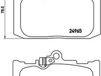 Set placute frana,frana disc BREMBO P 83 131