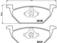 Set placute frana,frana disc BREMBO P 85 041