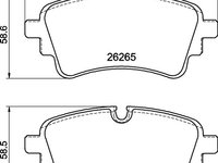 Set placute frana,frana disc BREMBO P 85 185