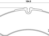 Set placute frana,frana disc BREMBO P A6 021