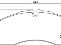 Set placute frana,frana disc BREMBO P A6 022