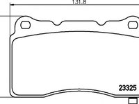 Set placute frana,frana disc CADILLAC CTS, FORD GT, CADILLAC STS - TEXTAR 2332501