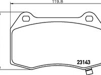 Set placute frana,frana disc CADILLAC CTS, CADILLAC STS, CADILLAC CTS - MINTEX MDB2630