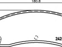 Set placute frana,frana disc CADILLAC SRX, CADILLAC SRX - HELLA PAGID 8DB 355 012-221