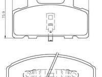 Set placute frana,frana disc CHEVROLET ASTRO bus, CHEVROLET ASTRO caroserie, CHEVROLET C1500 combi - MINTEX MDB1787