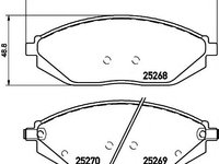 Set placute frana,frana disc CHEVROLET BEAT (M300), HOLDEN BARINA SPARK (MJ) - MINTEX MDB3152