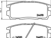 Set placute frana,frana disc CHEVROLET CAPTIVA (C100, C140) (2006 - 2016) HELLA PAGID 8DB 355 012-951 piesa NOUA