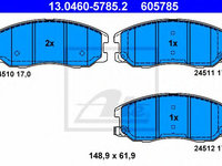 Set placute frana,frana disc CHEVROLET CAPTIVA (C100, C140) (2006 - 2020) ATE 13.0460-5785.2