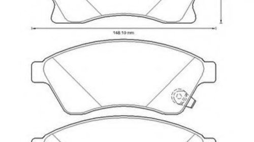 Set placute frana,frana disc CHEVROLET CRUZE 