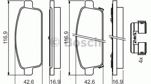 Set placute frana,frana disc CHEVROLET CRUZE 