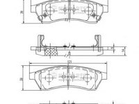 Set placute frana,frana disc CHEVROLET EPICA (KL1_), DAEWOO TOSCA - NIPPARTS J3610904