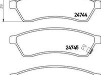 Set placute frana,frana disc CHEVROLET EPICA (KL1_), HOLDEN EPICA limuzina (EP), CHEVROLET (SGM) EPICA - HELLA PAGID 8DB 355 014-491