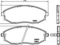 Set placute frana,frana disc CHEVROLET EPICA (KL1_), HOLDEN EPICA limuzina (EP) - HELLA PAGID 8DB 355 014-931