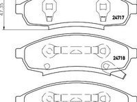 Set placute frana,frana disc CHEVROLET LUMINA limuzina, BUICK REGAL limuzina, BUICK REGAL limuzina - MINTEX MDB1764