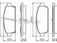 Set placute frana,frana disc CHEVROLET TRAX (2012 - 2020) BOSCH 0 986 494 435