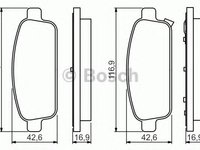 Set placute frana,frana disc CHEVROLET TRAX (2012 - 2016) BOSCH 0 986 495 259 piesa NOUA