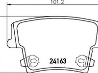 Set placute frana,frana disc CHRYSLER 300 C limuzina (LX), CHRYSLER 300 C Touring (LX), DODGE CHARGER - HELLA 8DB 355 011-881