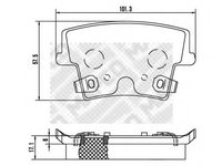 Set placute frana,frana disc CHRYSLER 300 C limuzina (LX), CHRYSLER 300 C Touring (LX) - MAPCO 6895