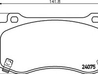 Set placute frana,frana disc CHRYSLER 300 C limuzina (LX), JEEP GRAND CHEROKEE III (WH, WK), CHRYSLER 300 C Touring (LX) - HELLA PAGID 8DB 355 014-201