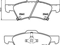 Set placute frana,frana disc CHRYSLER GRAND VOYAGER IV (RG, RS), DODGE CARAVAN (RG_) - MINTEX MDB2216