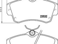 Set placute frana,frana disc CHRYSLER NEON Mk II, CHRYSLER PT CRUISER combi (PT_), DODGE NEON II limuzina - HELLA PAGID 8DB 355 018-651