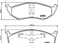 Set placute frana,frana disc CHRYSLER NEON limuzina (PL), CHRYSLER VOYAGER Mk II (GS), CHRYSLER NEON Mk II - MINTEX MDB1783