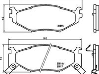 Set placute frana,frana disc CHRYSLER PHANTOM, CHRYSLER LE BARON Cabriolet, CHRYSLER DAYTONA cupe - MINTEX MDB1718